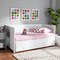 Baxton Studio Thomas White Wood Expandable Twin Size to King Size Daybed 167-10732 - alternate 4